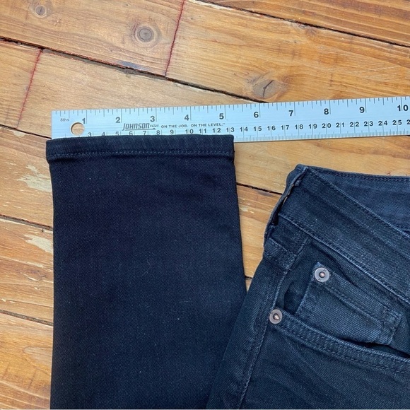 TEXTILE Elizabeth and James black jeans Tommy low rise skinny leather knees 26 - Picture 13 of 15